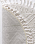 Aspen 153 Krem Yuvarlak Modern Yumuşak Mimimalist Halı