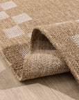 Giza 729 Kahve Krem Hasır Dokulu Modern Sisal Halı