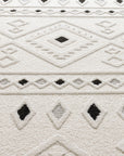 Aspen 153 Krem Siyah Modern Yumuşak Mimimalist Halı
