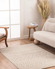 Berlin 260 Gri Krem Yumuşak Salon Halısı