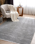 Aspen 166 Gri Modern Yumuşak Kesme Halı