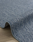 Giza 727 Mavi Hasır Dokulu Modern Sisal Halı
