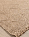 Giza 728 Kahve Hasır Dokulu Modern Sisal Halı