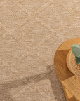 Giza 728 Kahve Hasır Dokulu Modern Sisal Halı