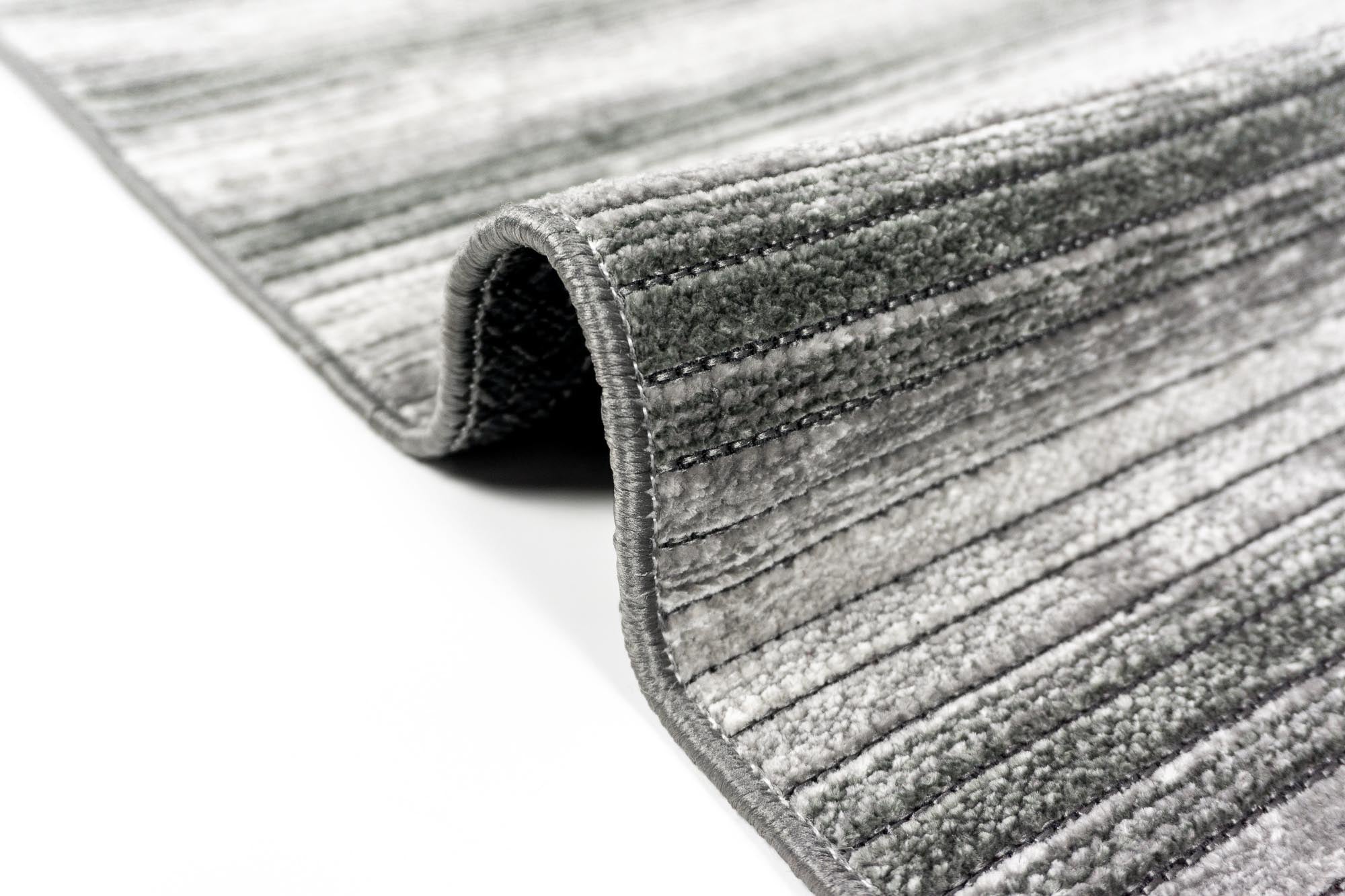 Elya 621 Gri Makinede Yıkanabilir Kaymaz Taban Kilim Halı