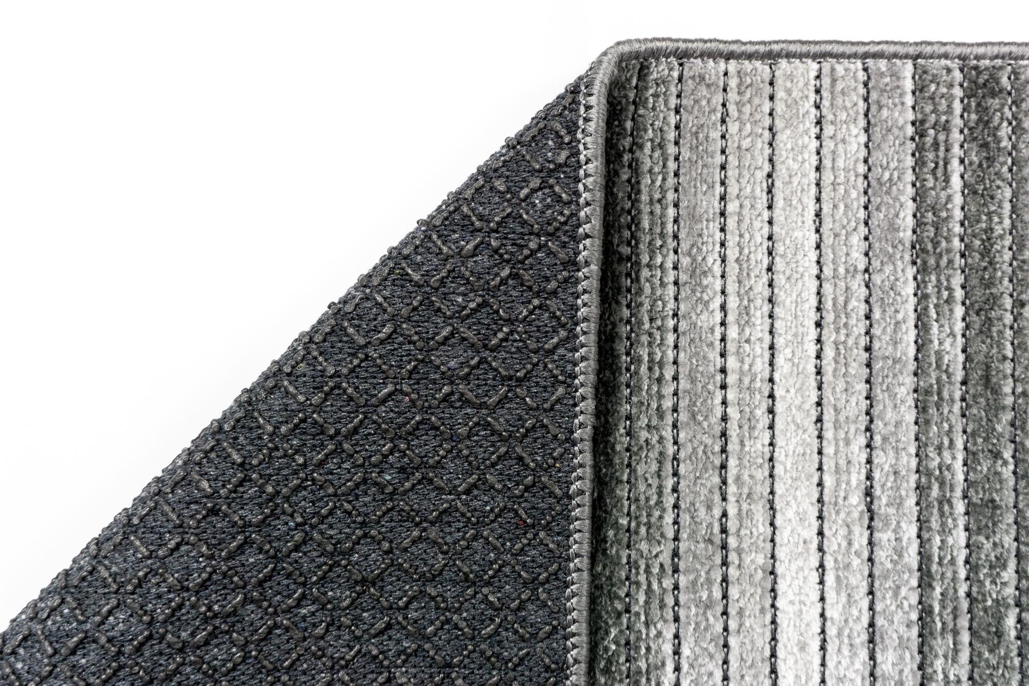 Elya 621 Gri Makinede Yıkanabilir Kaymaz Taban Kilim Halı