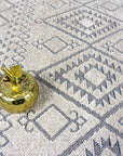 Elya 622 Vizon Makinede Yıkanabilir Kaymaz Taban Kilim Halı