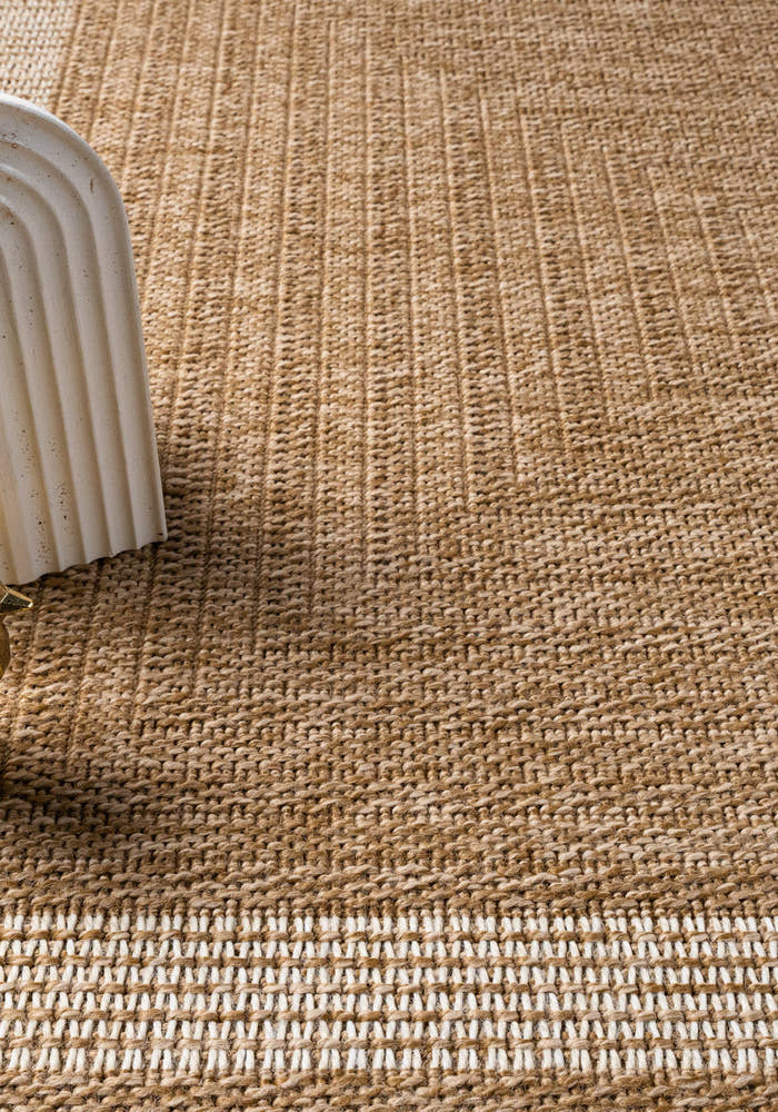 Giza 717 Beyaz Hasır Dokulu Modern Sisal Halı