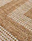 Giza 717 Beyaz Hasır Dokulu Modern Sisal Halı