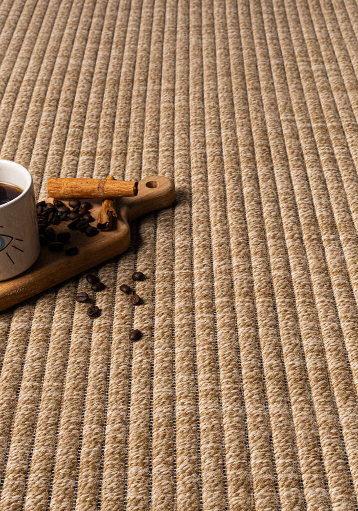 Giza 721 Bej Hasır Dokulu Sisal Kesme Halı