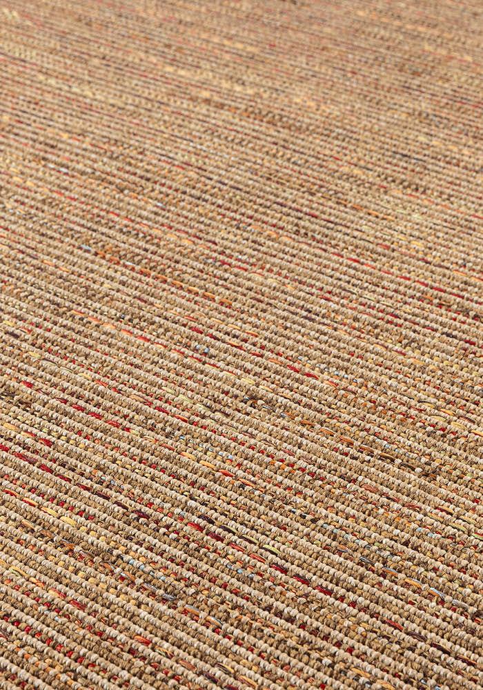 Giza 722 Kahve Multi Hasır Dokulu Modern Sisal Kesme Halı