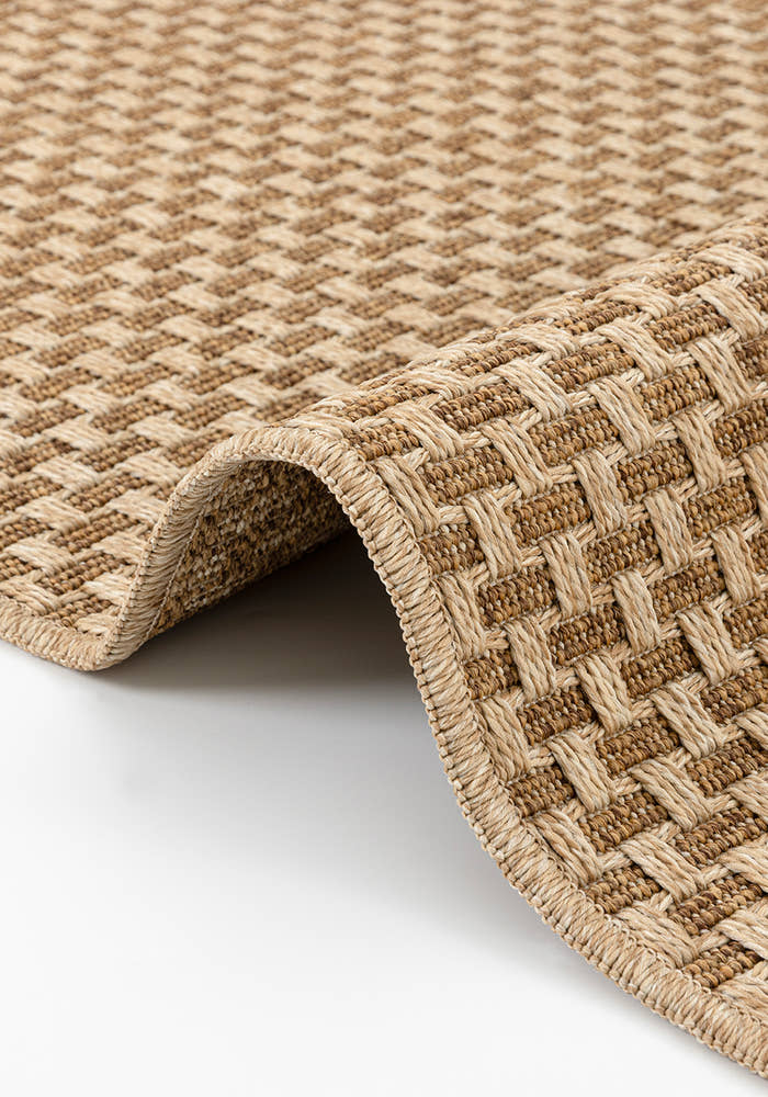 Giza 723 Kahve Hasır Dokulu Modern Sisal Kesme Halı