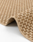 Giza 723 Kahve Hasır Dokulu Modern Sisal Kesme Halı