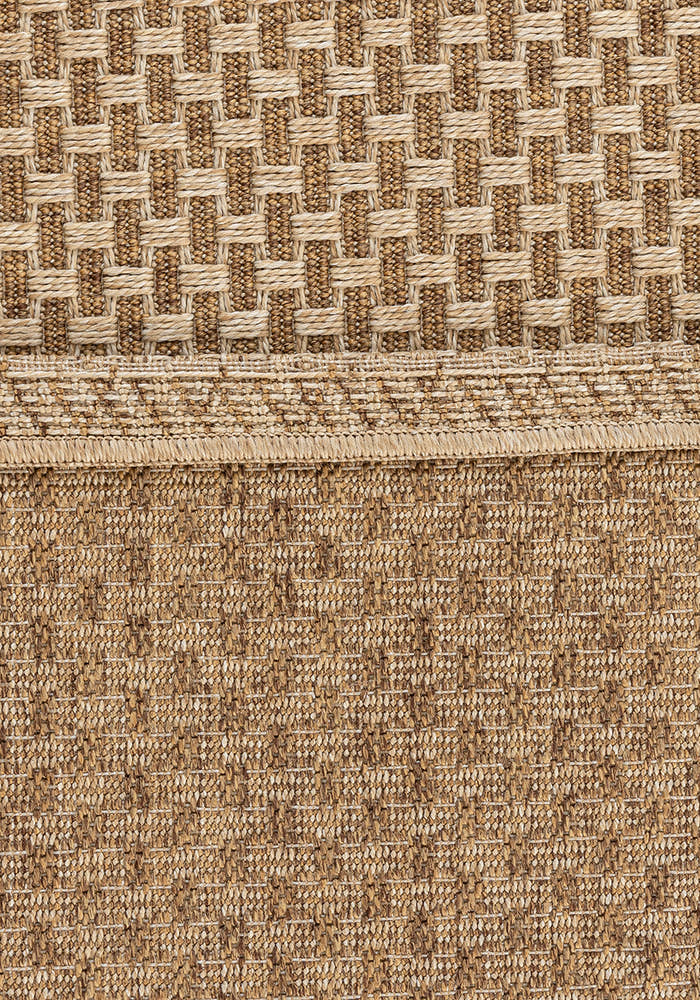 Giza 723 Kahve Hasır Dokulu Modern Sisal Kesme Halı