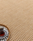 Giza 724 Kahve Hasır Dokulu Modern Sisal Kesme Halı