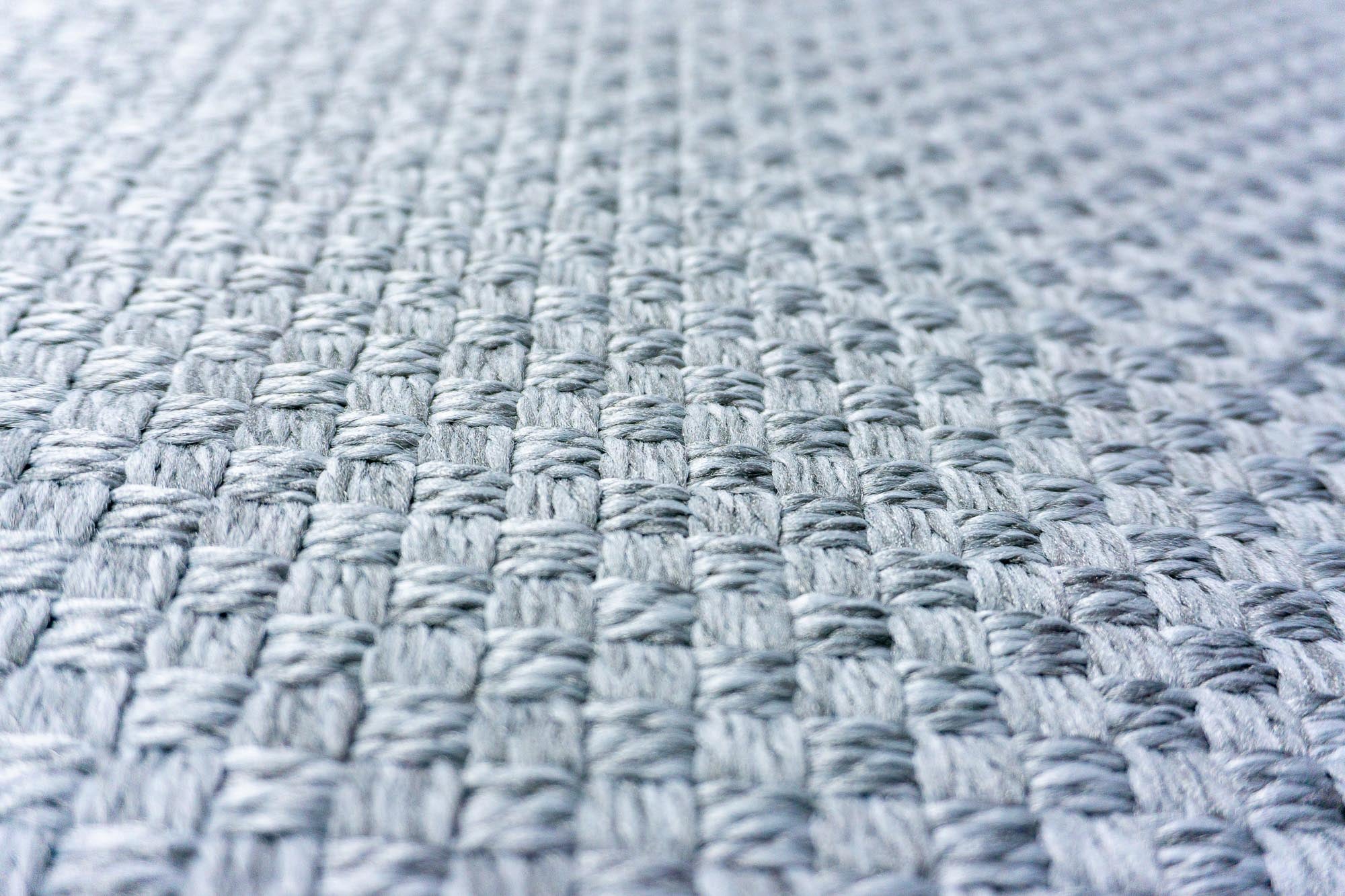 Liva 321 Gri Makinede Yıkanabilir Kaymaz Taban Hasır Sisal Kesme Halı