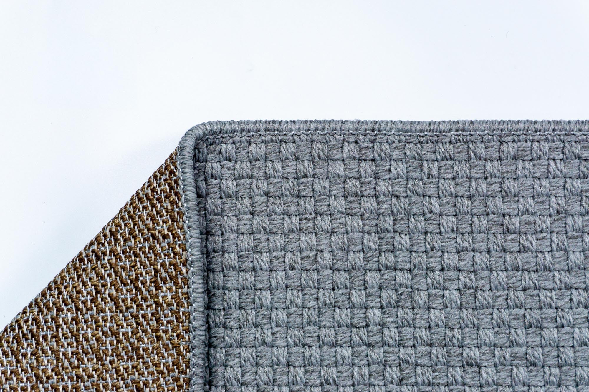 Liva 321 Gri Makinede Yıkanabilir Kaymaz Taban Hasır Sisal Kesme Halı