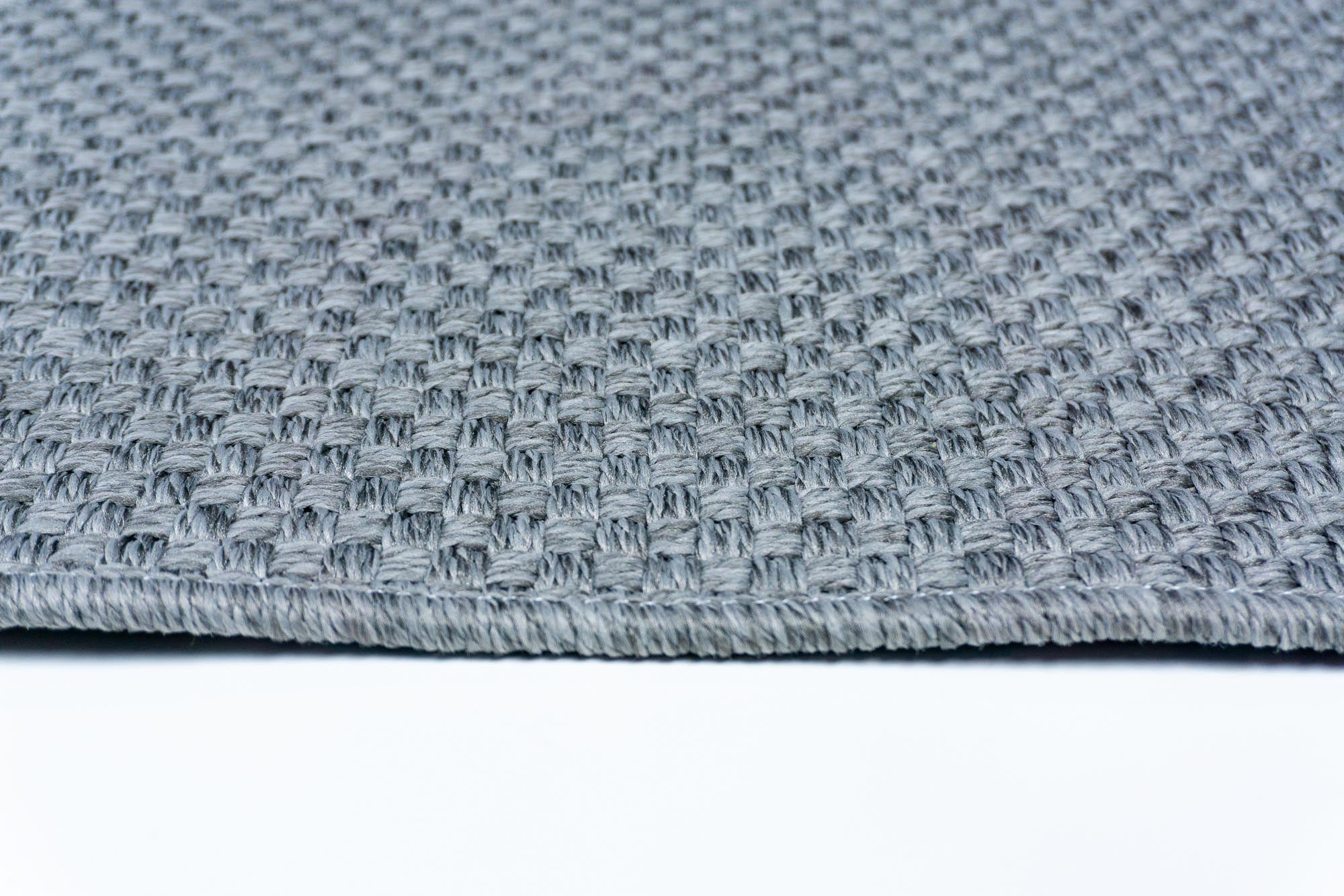 Liva 321 Gri Makinede Yıkanabilir Kaymaz Taban Hasır Sisal Kesme Halı