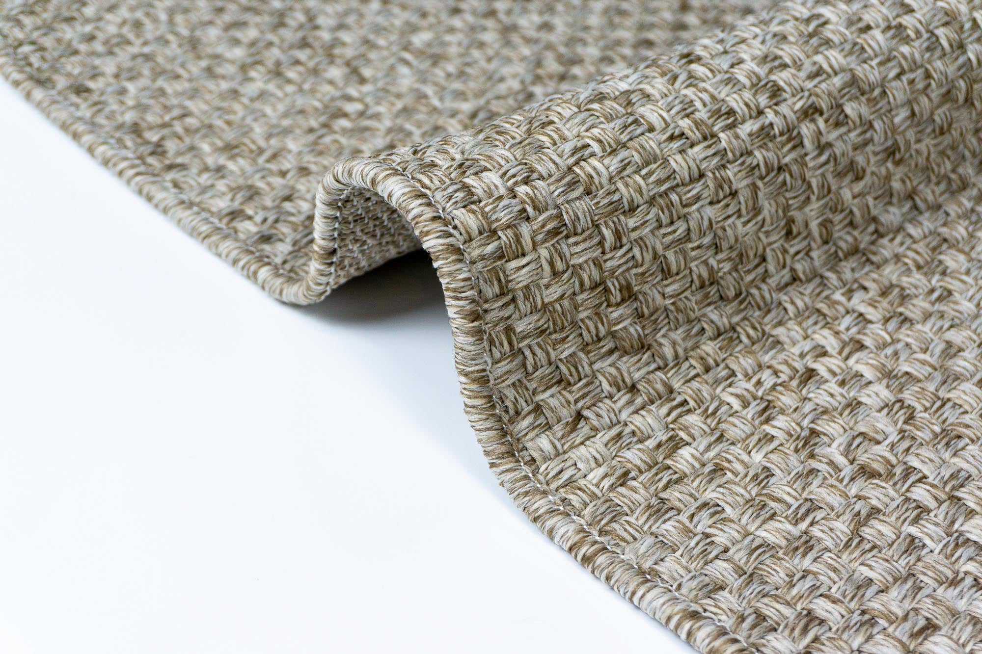 Liva 321 Vizon Makinede Yıkanabilir Kaymaz Taban Hasır Sisal Kesme Halı