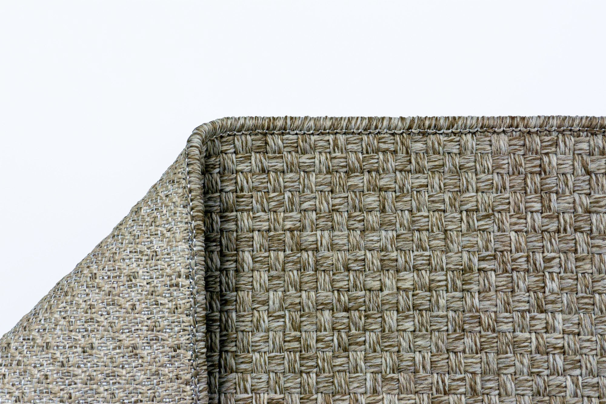 Liva 321 Vizon Makinede Yıkanabilir Kaymaz Taban Hasır Sisal Kesme Halı