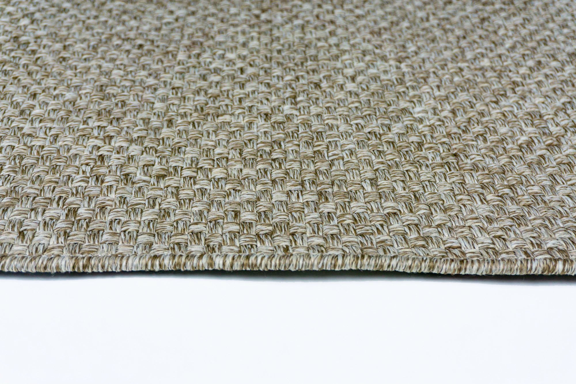 Liva 321 Vizon Makinede Yıkanabilir Kaymaz Taban Hasır Sisal Kesme Halı