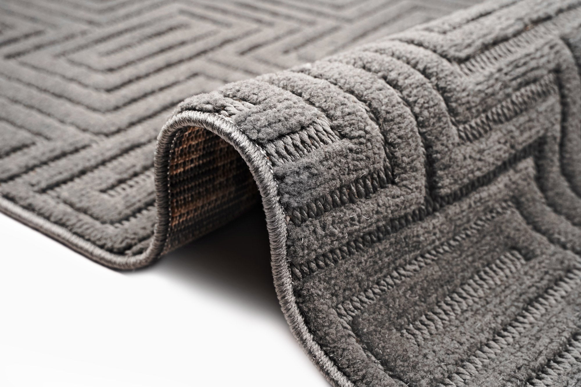 Lizbon 844 Antrasit Modern Kesme Salon Halısı