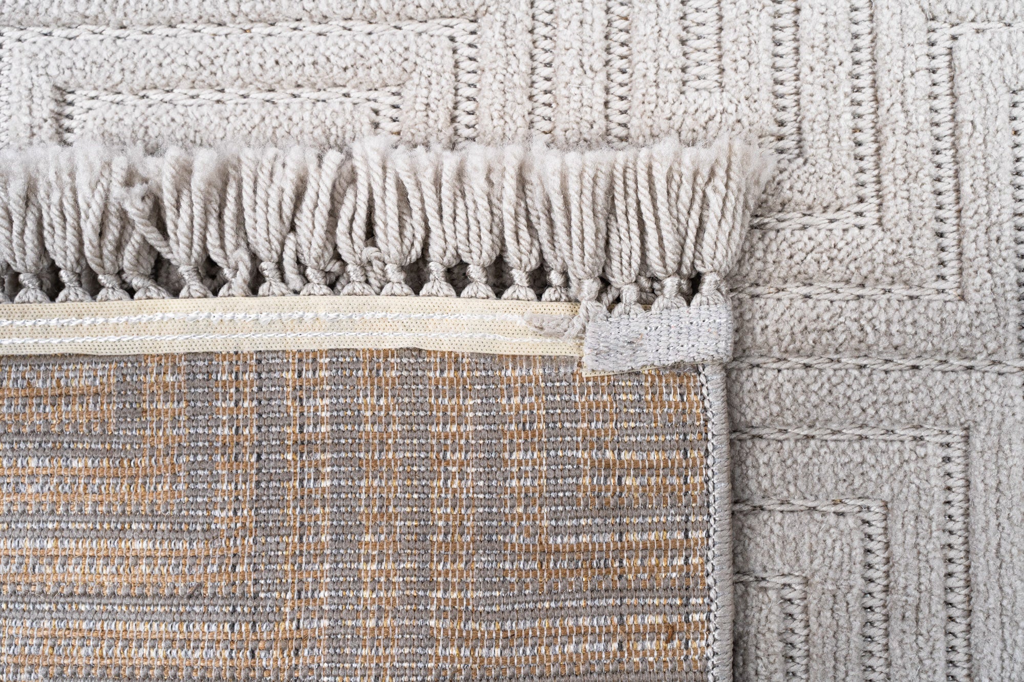 Lizbon 844 Gri Modern Kesme Salon Halısı