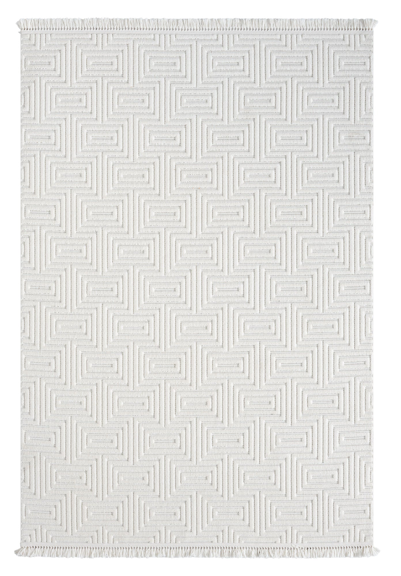 Lizbon 844 Krem Modern Kesme Salon Halısı