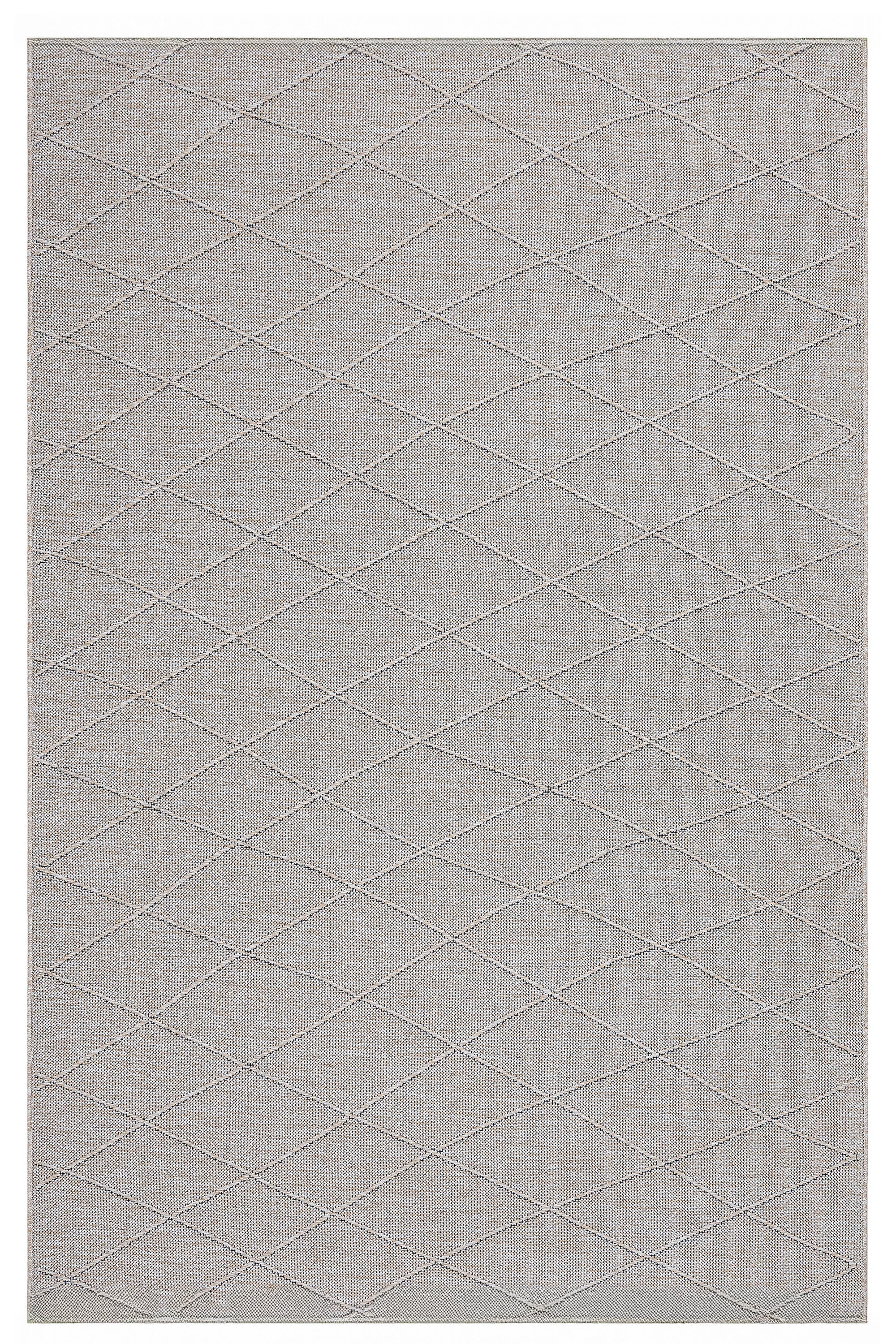 Mila 421 Bej Makinede Yıkanabilir Kaymaz Taban Kilim Halı