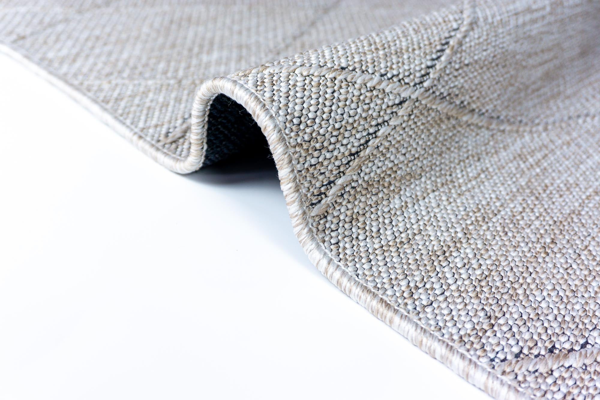 Mila 421 Bej Makinede Yıkanabilir Kaymaz Taban Kilim Halı