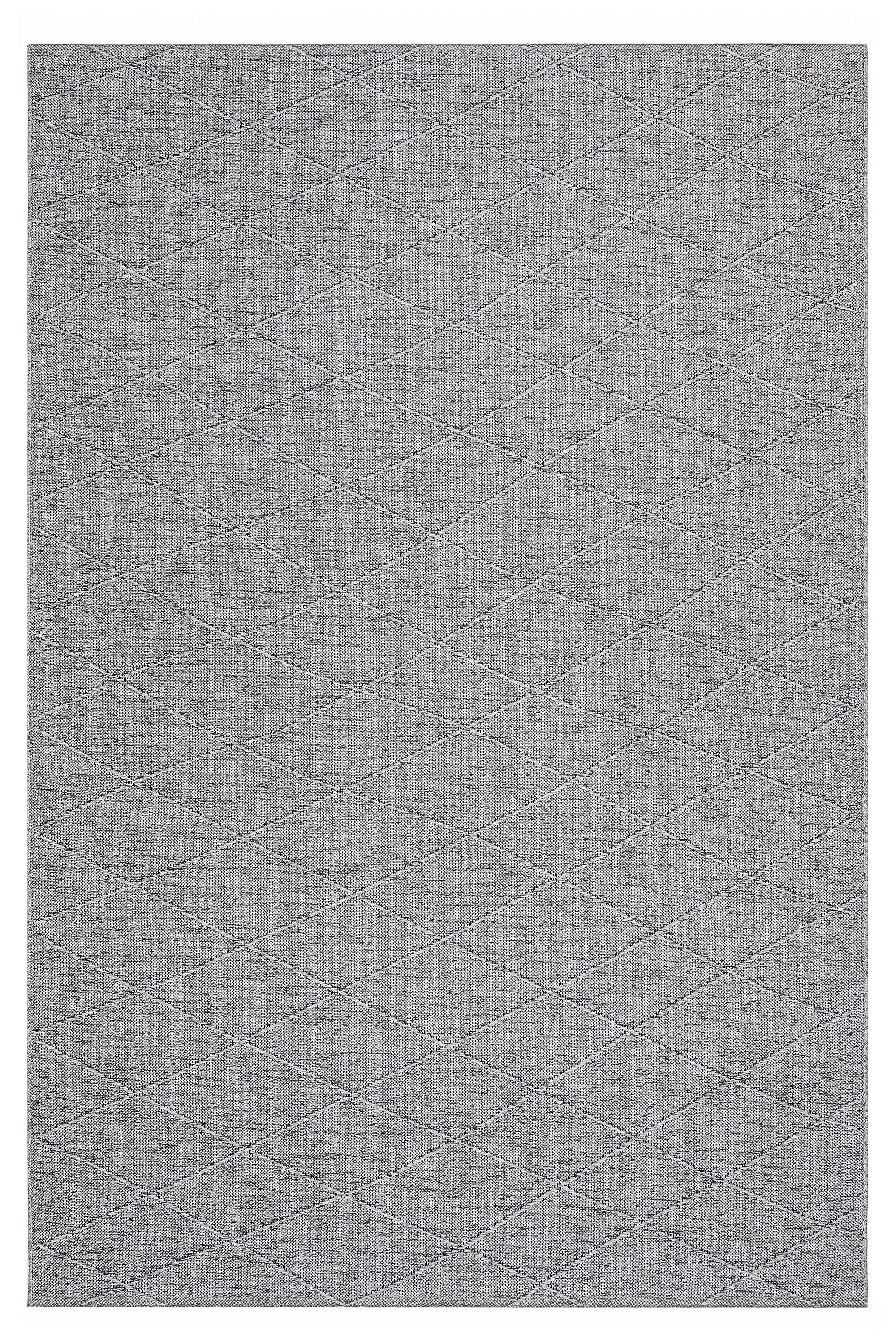 Mila 421 Gri Makinede Yıkanabilir Kaymaz Taban Kilim Halı