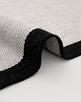Santorini Soft 125 Gri Siyah Yumuşak Sisal Halı