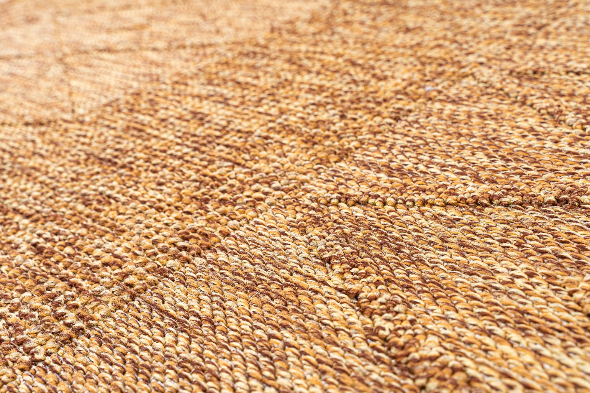 Nepal 422 Kahve Hasır Görünümlü Modern Kesme Halı