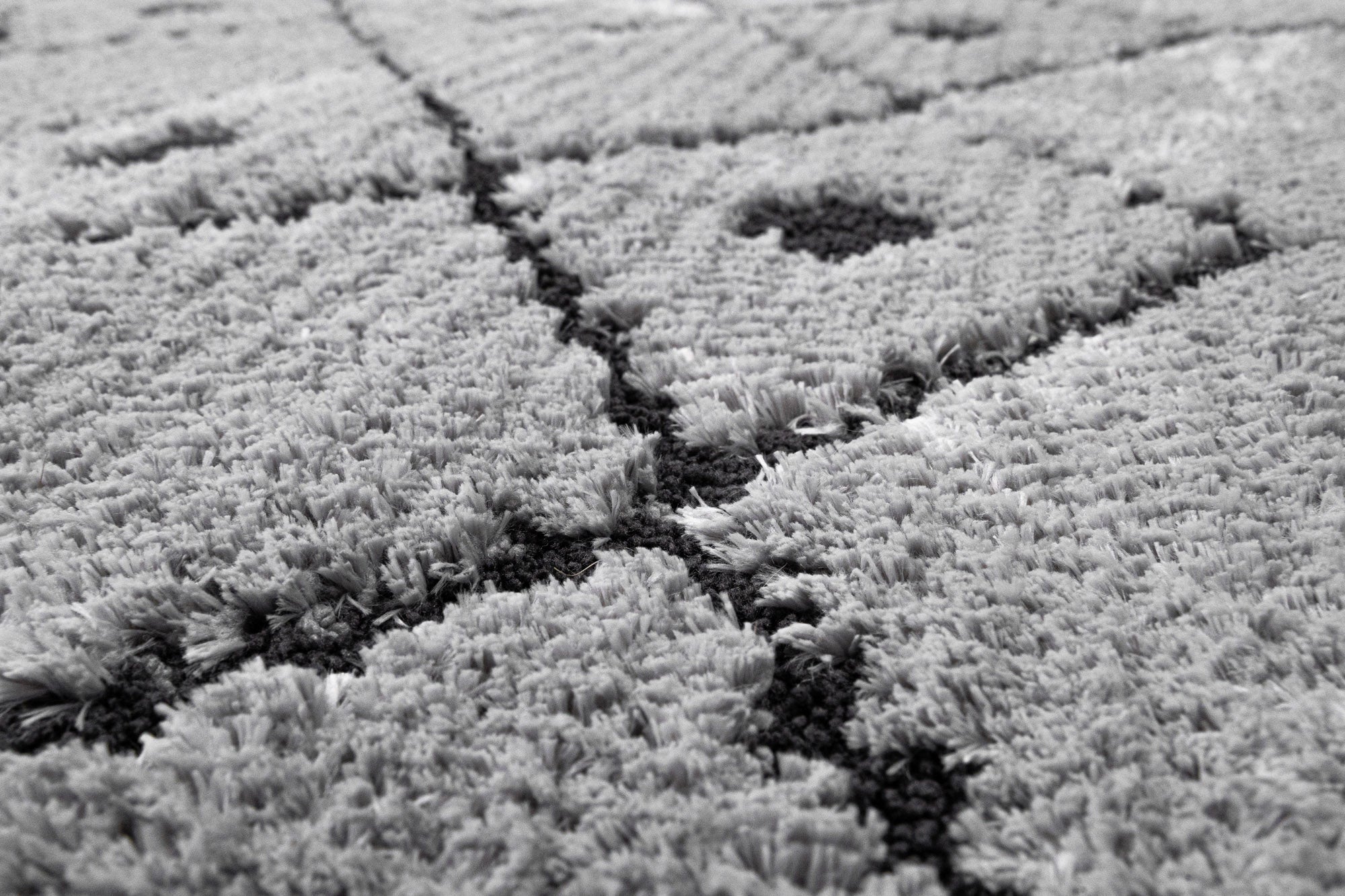 Oslo 535 Siyah Gri İskandinav Kesme Salon ve Mutfak Halısı