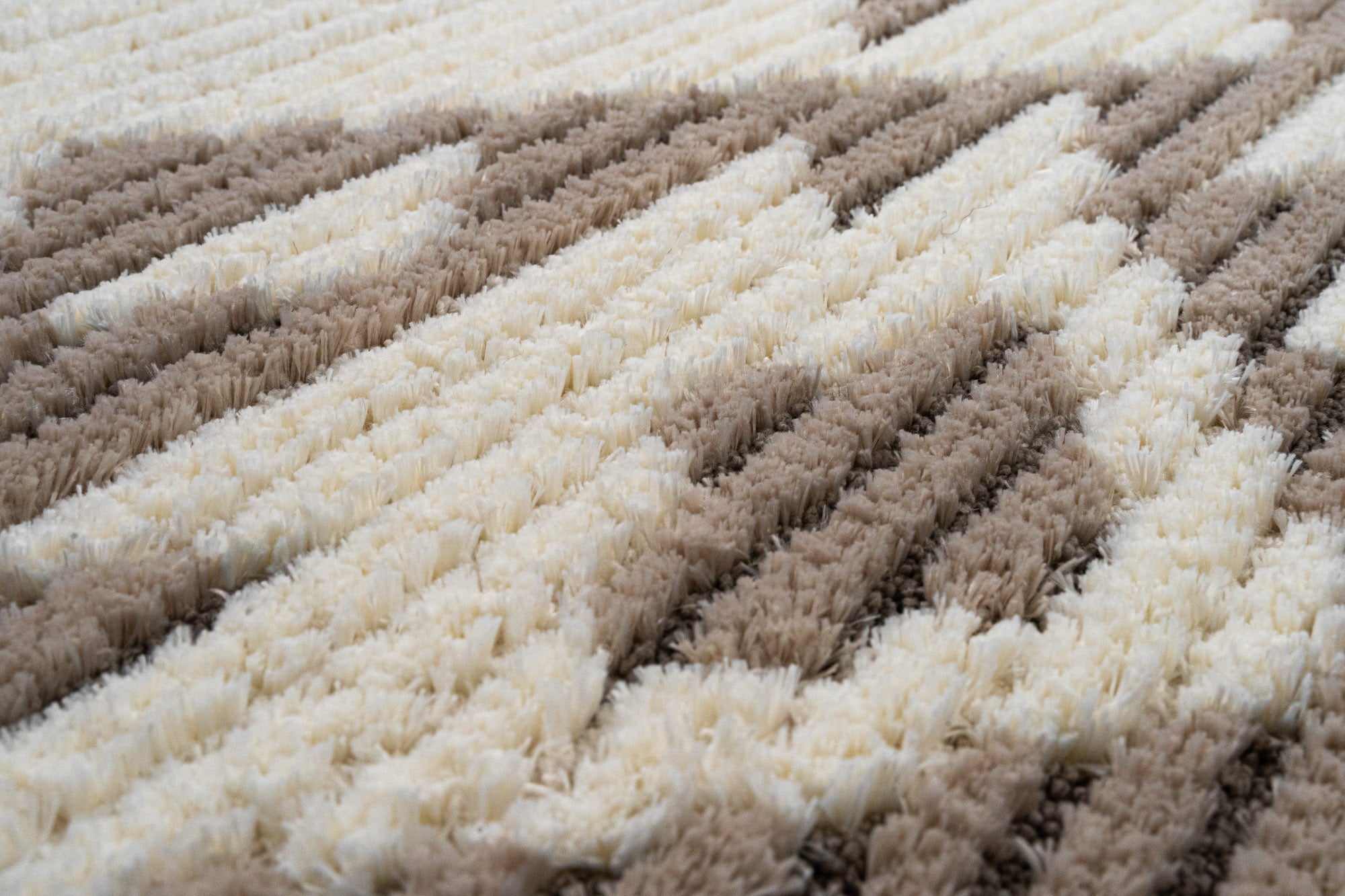 Oslo 536 Bej İskandinav Kesme Salon ve Mutfak Halısı