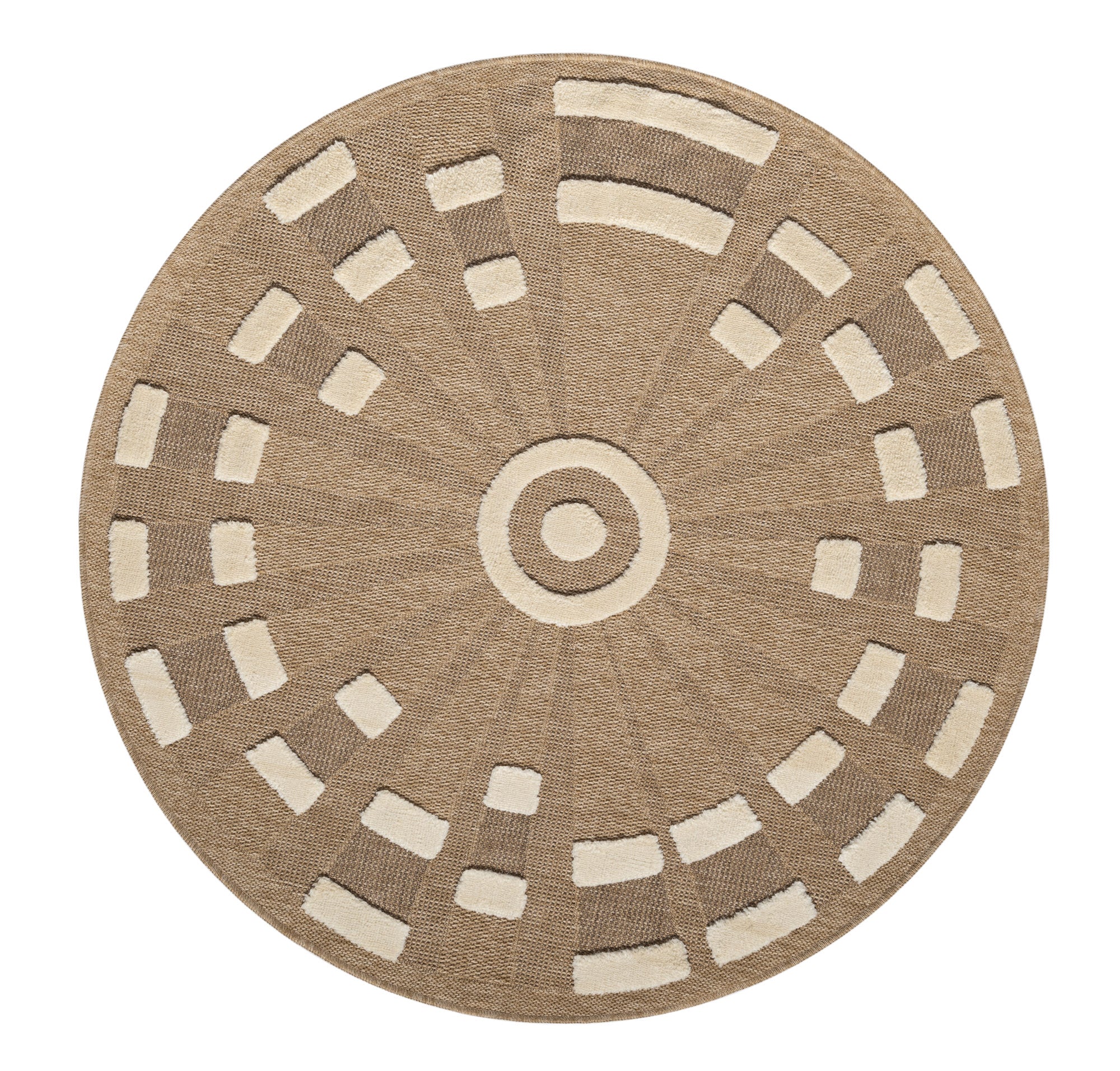 Sahra 232 Kahve Oval Yuvarlak Antre ve Mutfak Halısı