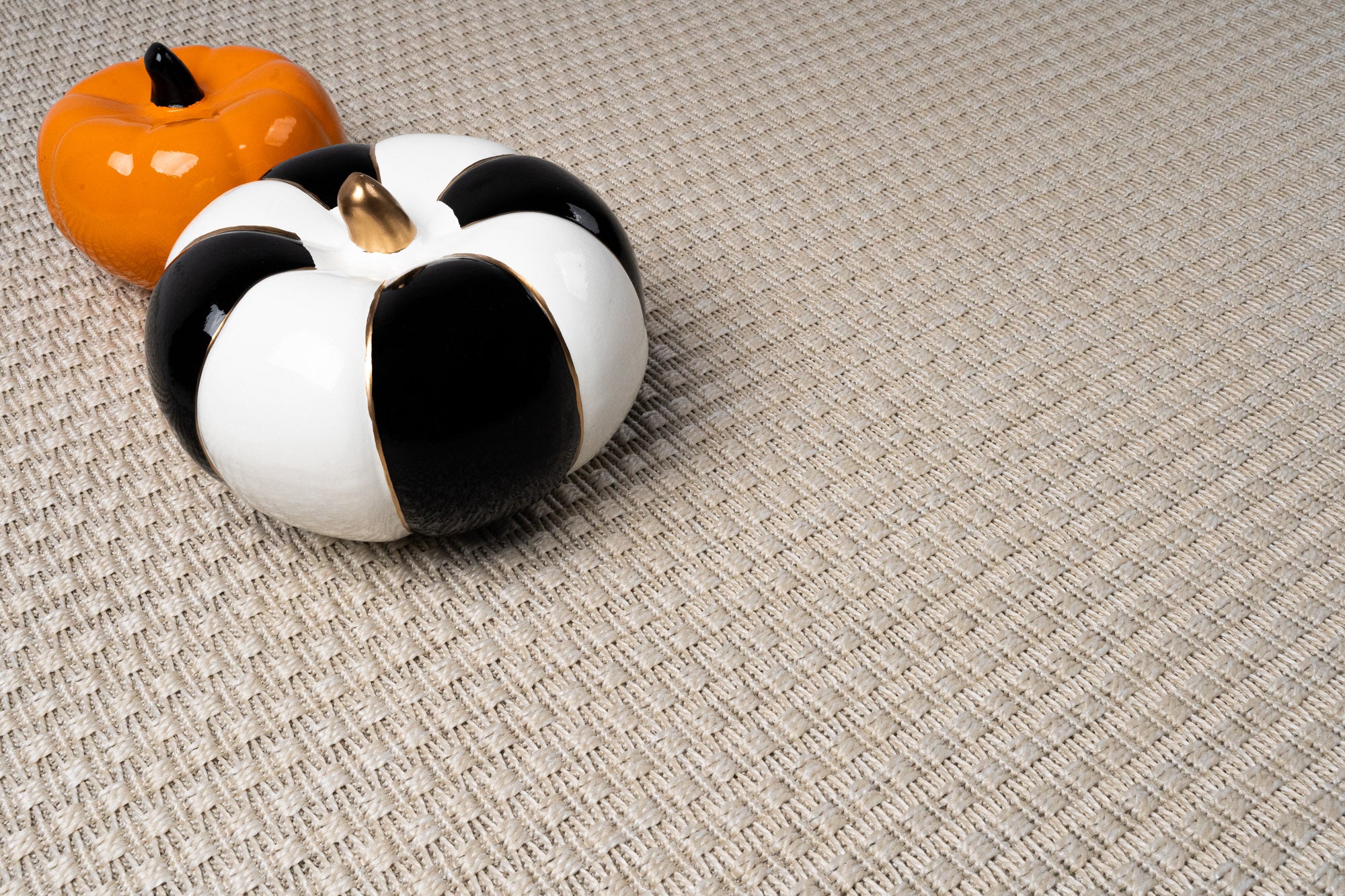 Santorini 112 Krem Minimalist Sisal Kesme Halı