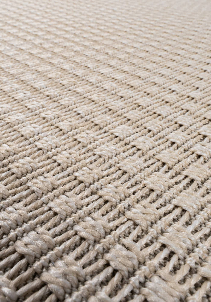 Santorini 112 Krem Minimalist Sisal Kesme Halı