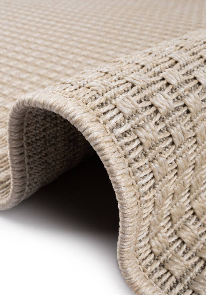 Santorini 112 Krem Minimalist Sisal Kesme Halı