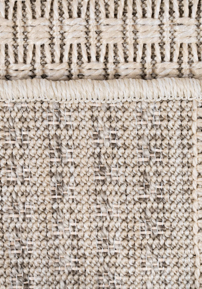 Santorini 112 Krem Minimalist Sisal Kesme Halı