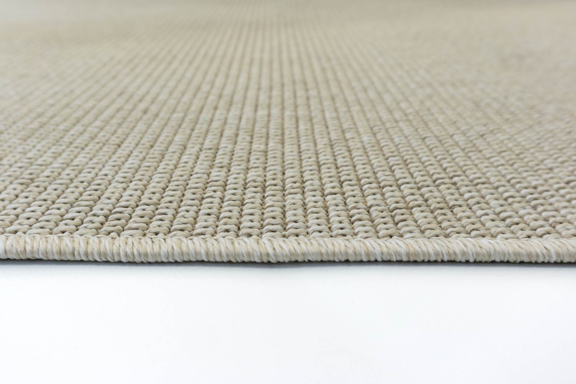 Santorini 114 Krem Hasır Görünümlü Sisal Kesme Halı