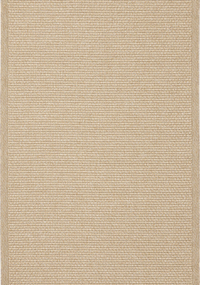 Santorini 115 Kahve Hasır Görünümlü Uzun Kenarı Bordür Desenli Sisal Halı