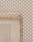 Santorini 120 Ekru Kahve Bordür Desenli Sisal Halı