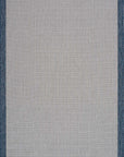 Santorini 120 Ekru Lacivert Bordür Desenli Sisal Halı