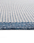 Santorini 120 Ekru Lacivert Bordür Desenli Sisal Halı