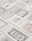 Velora 156 Vizon Gri Modern Çizgisel Kesme Halı