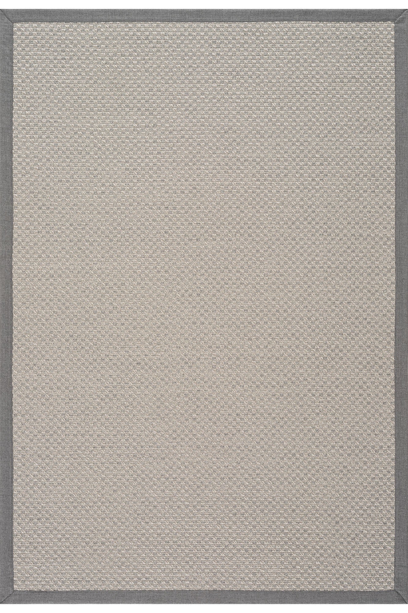 Verona 134 Krem Sisal Halı Gri Bordürlü