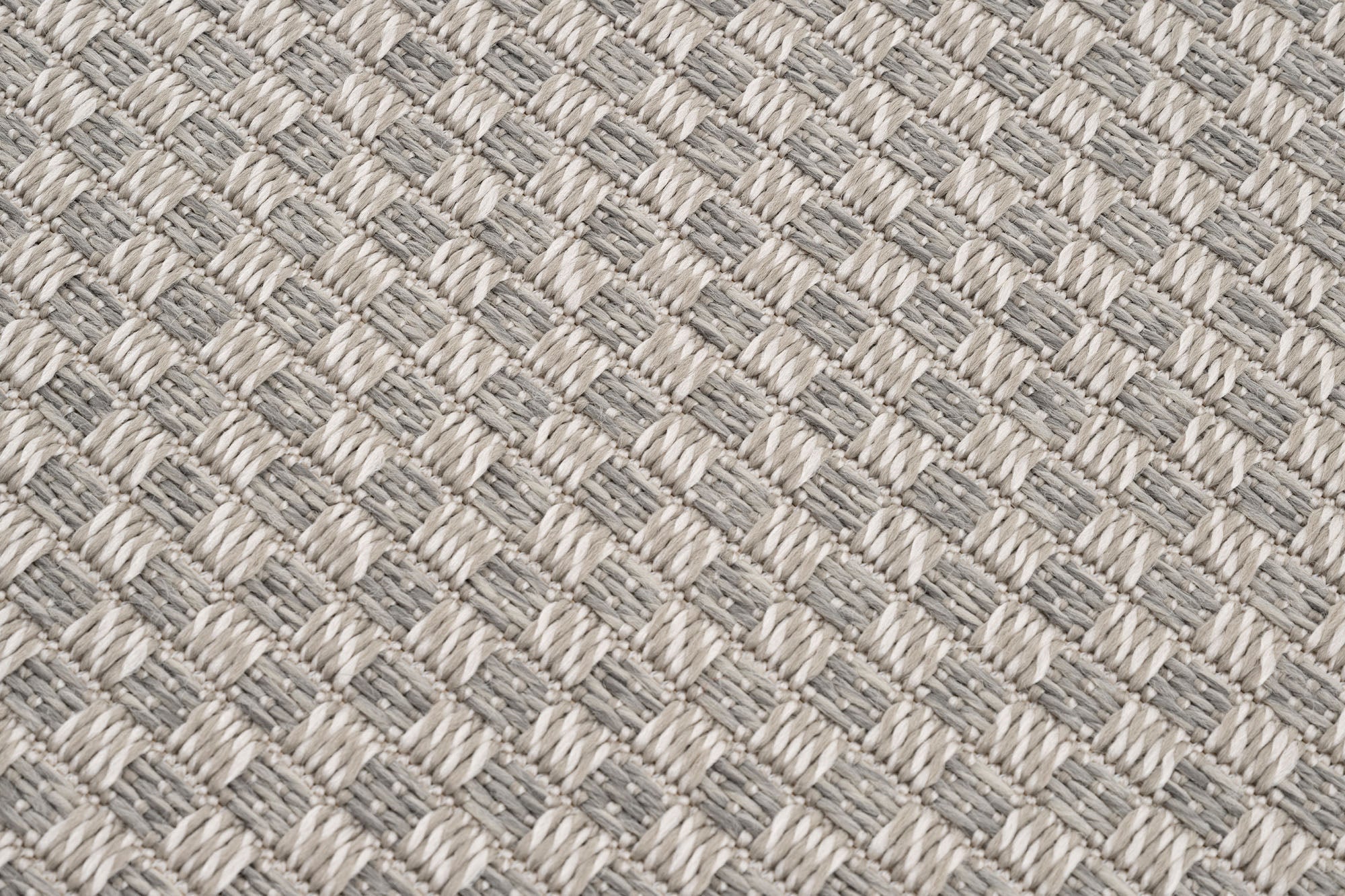 Verona 134 Krem Sisal Halı Gri Bordürlü