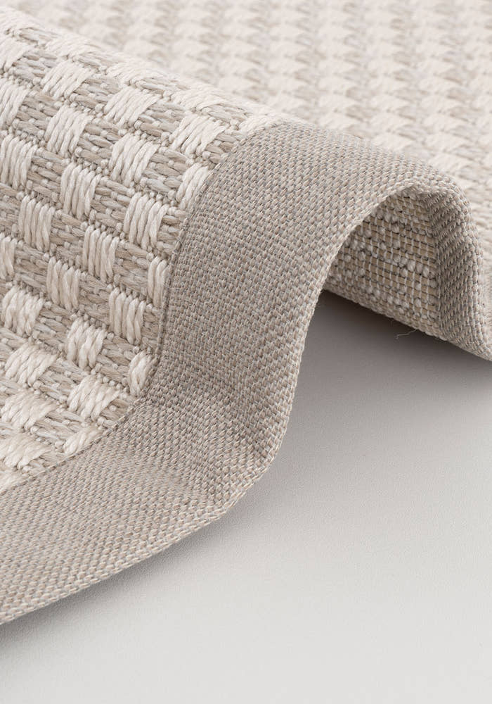 Verona 134 Krem Sisal Halı Krem Bordürlü