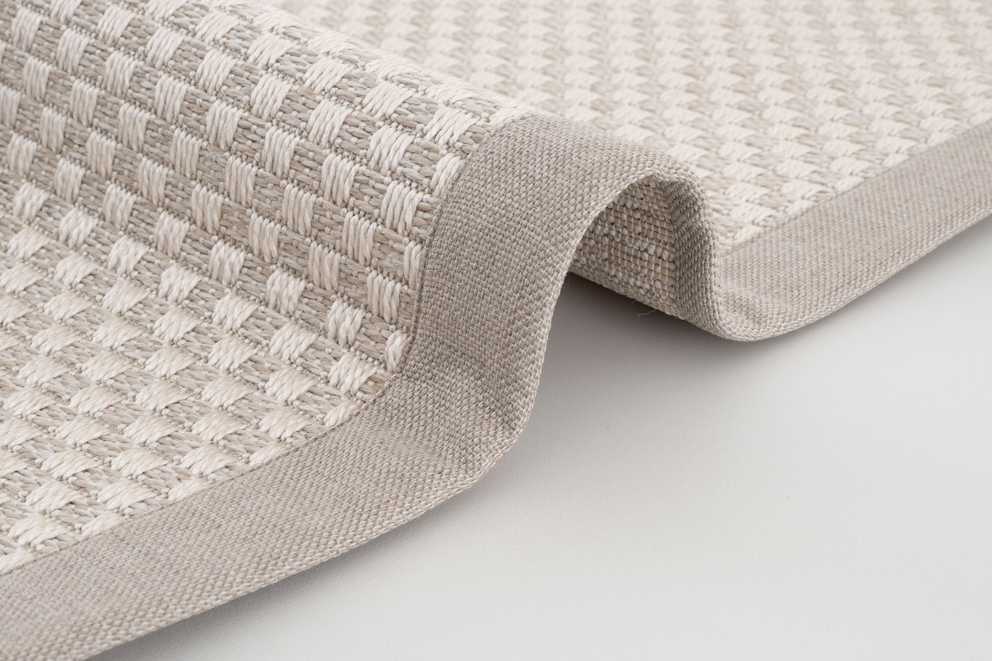 Verona 134 Krem Sisal Halı Krem Bordürlü